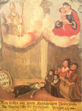 Saint Valentin and the Virgin Mary